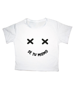 Crop Top Sé tu mismo, Talla Única, Materiales: Algodón , Cuidados: Lavar a mano,